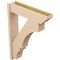 Ekena Millwork 8-in W x 34-in D x 46-in H Balboa Slat Rough Cedar Woodgrain TimberThane Outlooker, Primed Tan OUTUR080X34X46BOA24RCPR - alternate 2